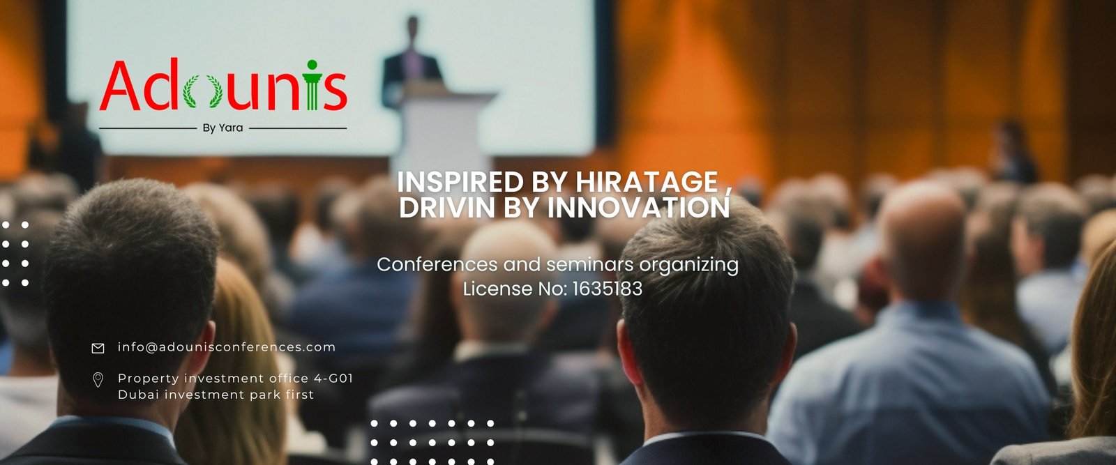 Adounis Hero Banner - Inspired by Heritage, Driven by Innovation